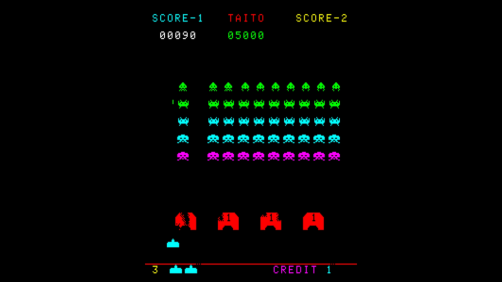 Screenshot from Space Invaders Deluxe